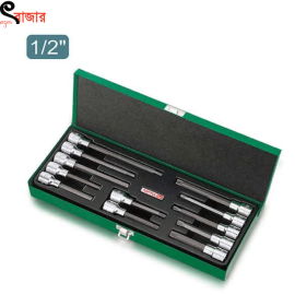 12PCS 1/2″ DR. Bit Socket Set Toptul Brand