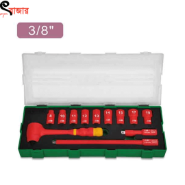 3/8 inch DR. 12PCS VDE 6PT Flank Socket Set