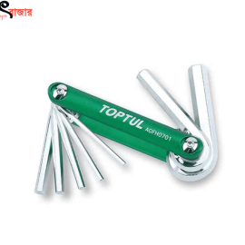 8-in-1 Folding Star Key Set Toptul Brand