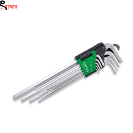 9PCS Extra Long Type Hex Key (Plane) Wrench Set