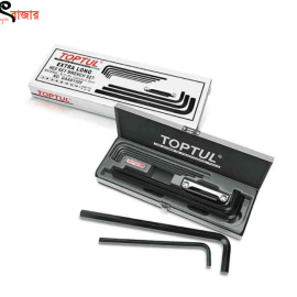 9PCS Extra Long Type Hex Key Wrench Set Toptul Brand